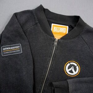 Blizzard Overwatch Bomber Jacket Men XL Full Zip Gaming Apparel Lightweight